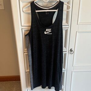 Nike Black and Gray Sports Tank Dress